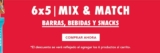 6×5 en bebidas y snacks en tiendas GNC