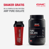 Promoción GNC: Llévate un shaker gratis en la compra de un AMP Pure Isolate (ahorro de $339)