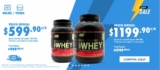 Flash Sale GNC: Proteína Optimum Nutrition 2LB de $999 a $599 y 5LB de $1,799 a $1,199