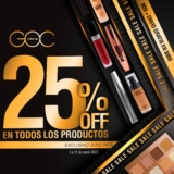 25% de descuento en toda la tienda en línea de GOC Make Up