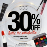 30% de descuento en toda la tienda en línea de GOC Make Up en compras desde $1,500