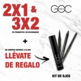 Nuevas promociones GOC Make Up: 2×1 y 3×2 en productos + regalo con tus compras, envío gratis y más
