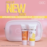 Promoción de verano GOC Make Up: Compra $1,500 y llévate de regalo kit con protector solar, Exfoliante y cosmetiquera