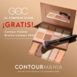 Promoción GOC Make Up Contour Manía: Compra más de $1500 y llévate de regalo una Contour y brocha Round Powder