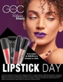 Promoción Goc Make Up Lipstick Day 2019: Compra desde $500 y llévate gratis un labial Ever Matte, Frost Lip Shimmer, Matte Liquid o Lip Sleek