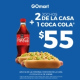 En GOmart llévate 2 hot dogs + una Coca-Cola por $55