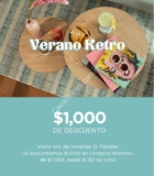 Código Gaia Verano Retro de $1,000 de descuento en compras de $7,500 o más