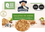 Galletas de avena Quaker sabor Manzana Canela caja de 240 g a un tremendo precio