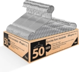 Juego de 50 ganchos de acero inoxidable para colgar ropa baja a un gran precio