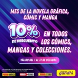 Ofertas Gandhi Mes de la Novela Gráfica, Cómic y Manga: Hasta 20% de descuento