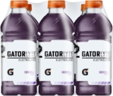 6 pack bebida rehidratante sin azúcar Gatorlyte sabor uva baja a un gran precio