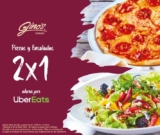 Promoción Gino’s: 2×1 en pizzas y ensaladas en pedidos por Uber Eats