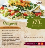 En Gino’s Desayunos a precio especial de $78