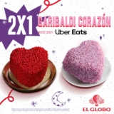 2×1 en garibaldis de corazón en El Globo al pedir por Uber Eats