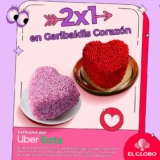 2×1 en garibaldis de corazón en la promo de San Valentín de El Globo