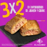 3×2 en empanadas de jamón y carne en El Globo
