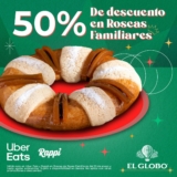 Rosca de Reyes familiar a mitad de precio en El Globo al pedir por Uber Eats
