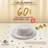 Promoción de Aniversario El Globo: 60% de descuento en garibaldis al pedir por Rappi