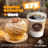 En El Globo llévate un Cruffin Conejito + café americano por $75