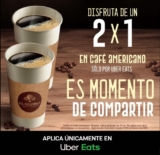 2×1 en café americano en El Globo al pedir por Uber Eats