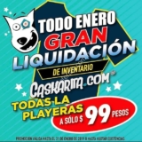 Gran Liquidación de inventario Caskarita: Todas las playeras a sólo $99 pesos