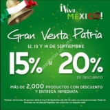 Gran Venta Patria Recubre del 12 al 14 de septiembre: Hasta 20% de descuento en más de 2000 productos