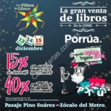 Gran Venta de Libros Porrúa del 13 al 15 de diciembre: Hasta 40% de descuento