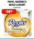 En Farmacias Guadalajara papel higiénico Regio Luxury a $14.90