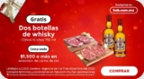2 botellas de whisky Chivas Regal Gratis en la compra de carne con el Combo Loco HEB