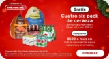 HEB Combo Loco Navidad: 4 six pack de cerveza Gratis en la compra de un pavo