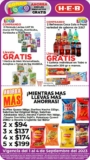 Folleto HEB del 1 al 4 de septiembre 2023 con ofertas de 3×2, Productos Gratis y más