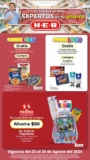 Folleto Fin de semana HEB: $50 de ahorro por cada $100 de compra en papelería y más