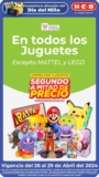 Folleto Fin de semana HEB al 29 de abril: 2do a mitad de precio en juguetes y más