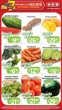 Ofertas HEB 7 días de precios bajos en frutas y verduras del 25 de abril al 01 de mayo