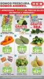 Ofertas HEB 7 días de precios bajos en frutas y verduras del 25 al 31 de octubre 2022