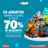 En HEB segundo juguete con 70% de descuento del 22 al 25 de noviembre