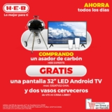 HEB Ofertas al 31 de agosto: Pantalla Gratis en la compra de un Asador, 3×2 y más