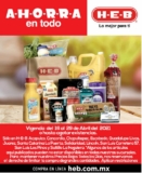 Folleto de ofertas HEB Ahorra en todo válido al 29 de abril 2021