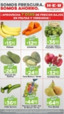 Ofertas HEB 7 días de precios bajos en frutas y verduras del 11 al 17 de octubre 2022