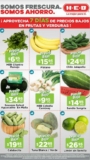 Ofertas HEB 7 días de precios bajos en frutas y verduras del 16 al 22 de agosto 2022