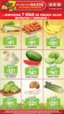 Ofertas HEB 7 días de precios bajos en frutas y verduras del 17 al 23 de enero