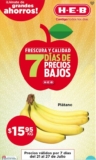 Ofertas HEB Frutas y Verduras del 21 al 27 de julio 2020