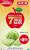 Ofertas HEB Frutas y Verduras del 28 de julio al 3 de agosto 2020
