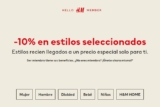 Promo H&M Martes para Miembros: 10% de descuento en artículos seleccionados