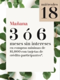 Promoción H&M 12 Días de Navidad 18 de diciembre: hasta 6 meses sin intereses en compras de $1,000 o más