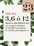 Promoción H&M 12 Días de Navidad 23 de diciembre: hasta 12 meses sin intereses en compras a partir de $1,200