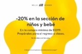 En H&M 20% de descuento adicional en niños y bebés