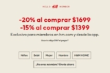 Cupón H&M de hasta 20% de descuento adicional a tu compra