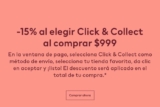 Promo H&M de 15% de descuento adicional en pedidos Click & Collect