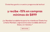 Ofertas de Navidad H&M: 15% de descuento adicional en compras de $899